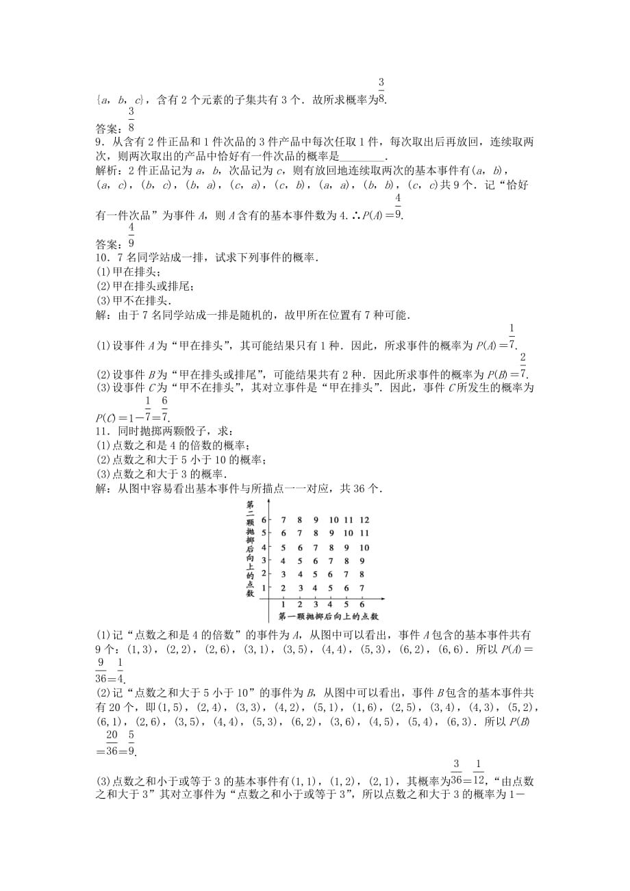 【优化方案】2020高中数学 第3章3.2.1智能优化训练 新人教A版必修3（通用）_第3页