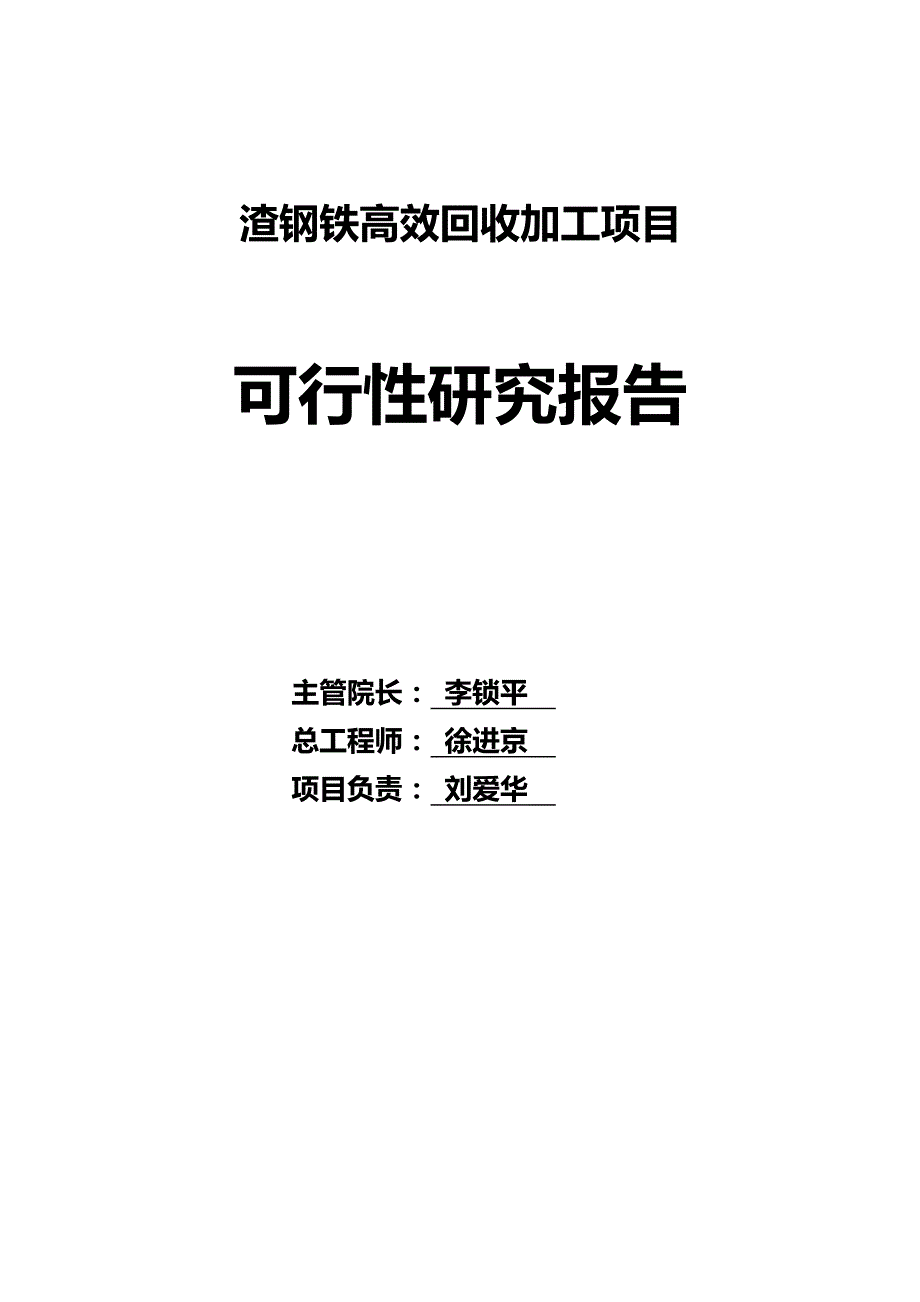 2020（项目管理）渣钢铁高效回收加工项目可研报告_第4页