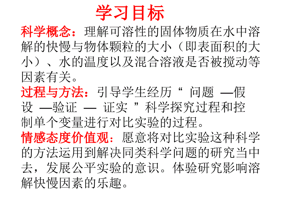 5.《溶解的快与慢》讲课教案_第2页