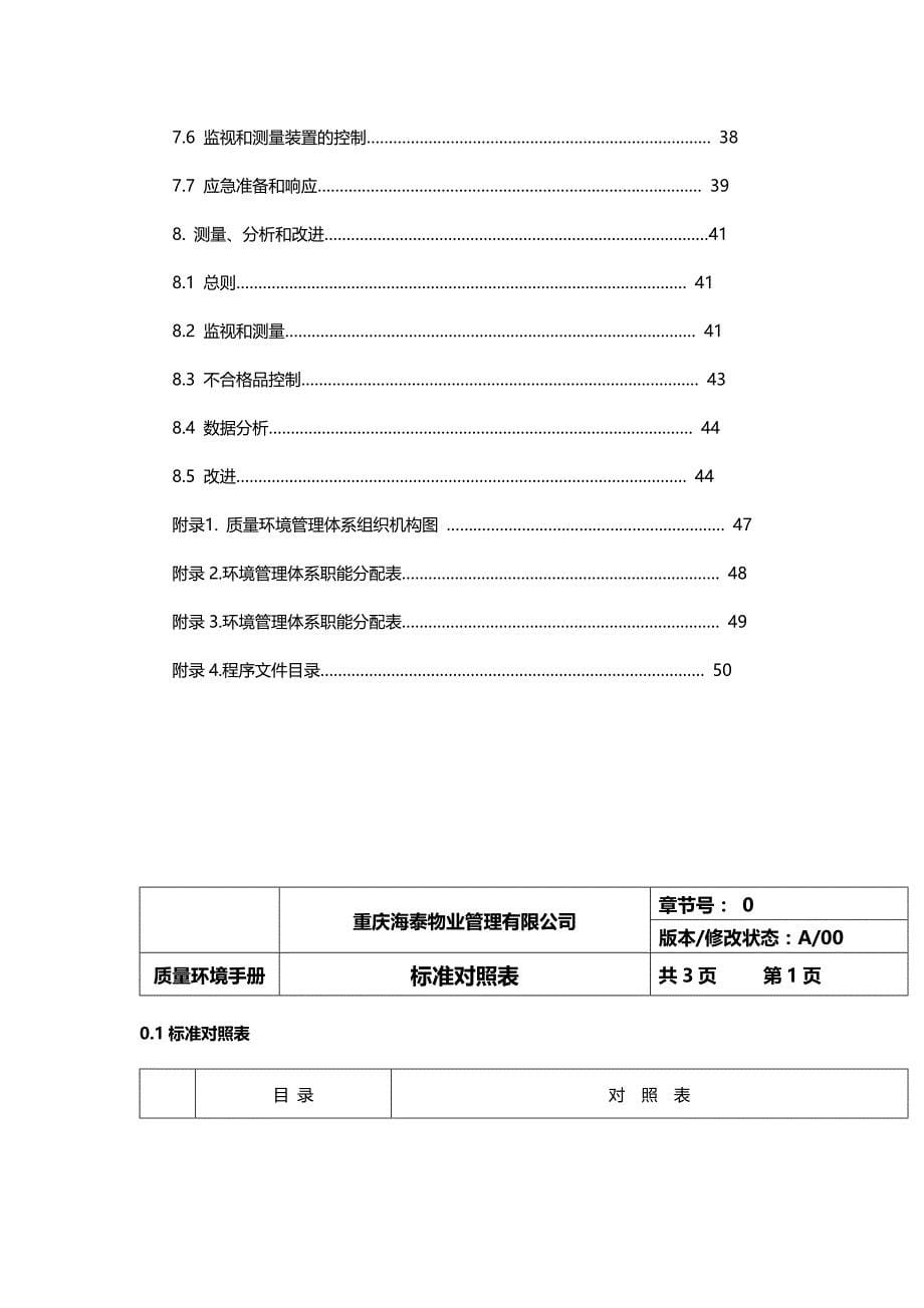 2020（企业管理手册）某物业公司质量环境手册_第5页