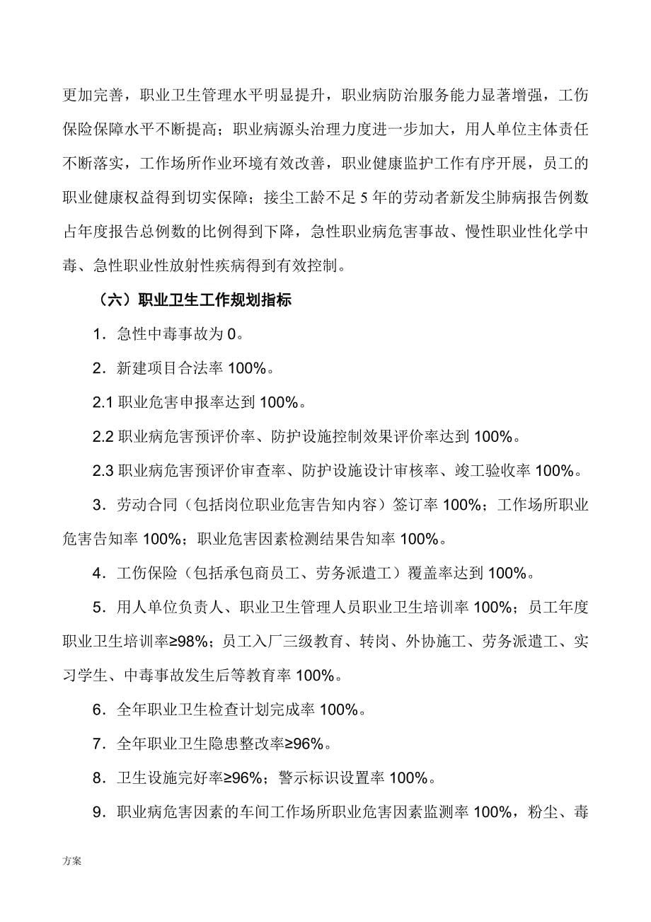 XX公司职业病防治工作计划及实施的方案.doc_第5页