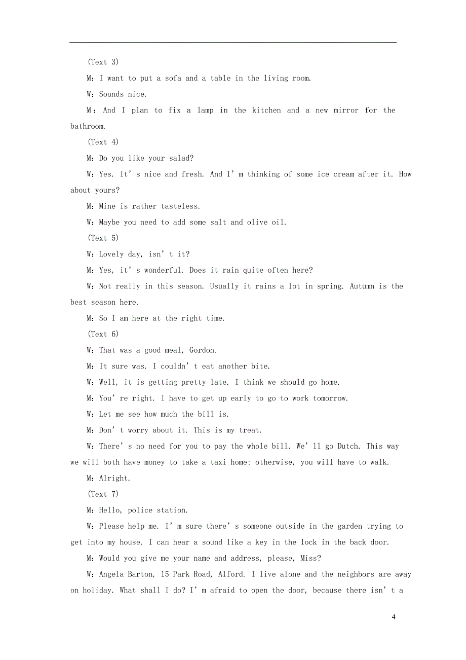 高中英语高考提能练Modules1-2仿真检测灵活拆组卷外研必修2_第4页