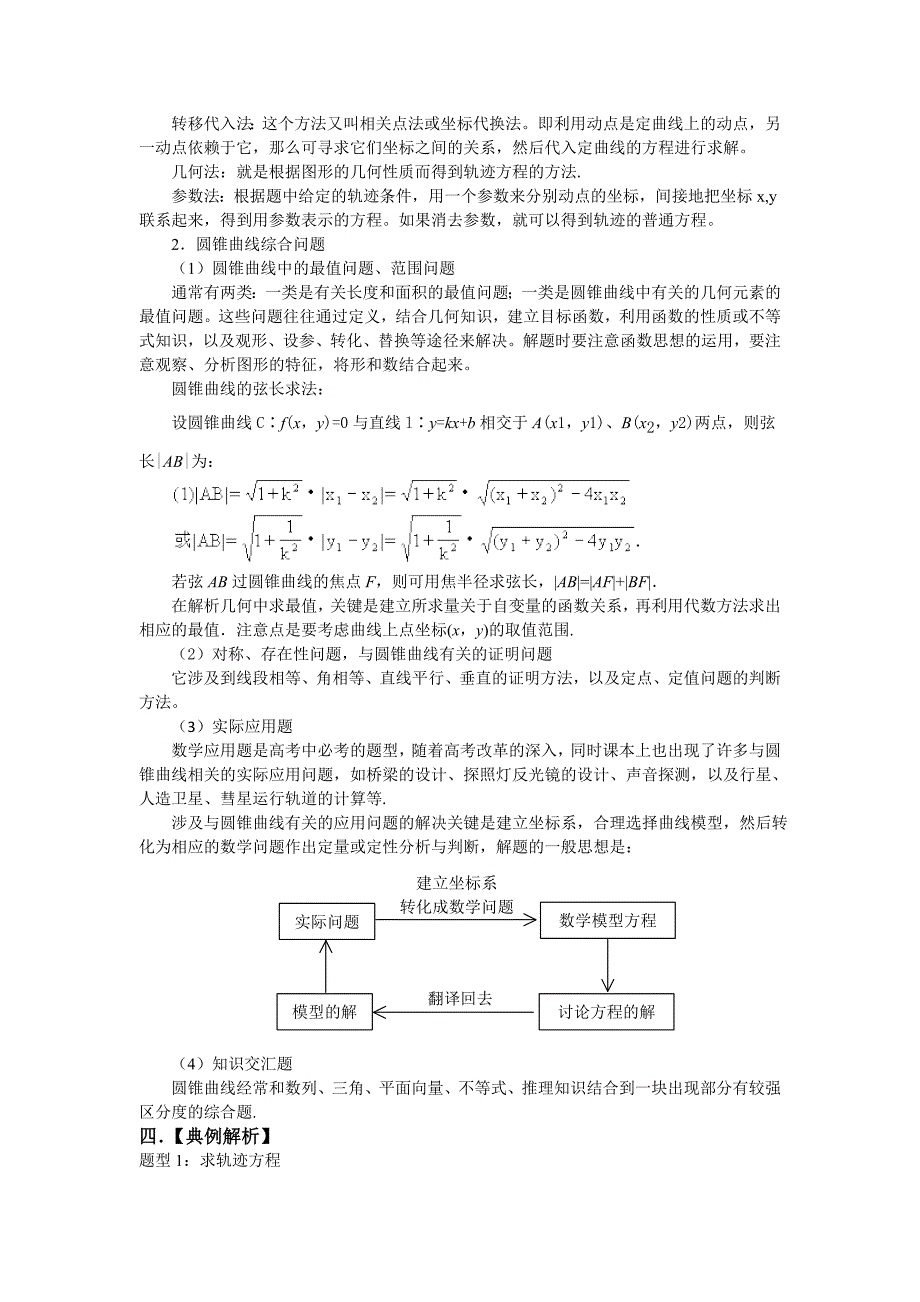 2020年高考数学一轮复习精品学案（人教版A版）――曲线方程及圆锥曲线的综合问题（通用）_第2页