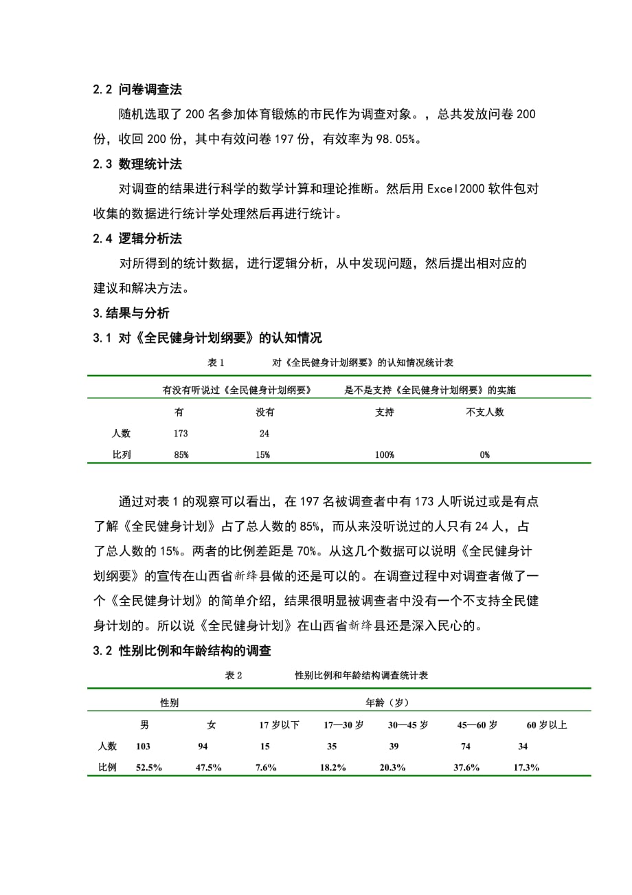 《山西省新绛县县区居民参加体育锻炼现状调查的文献综述》-公开DOC·毕业论文_第2页