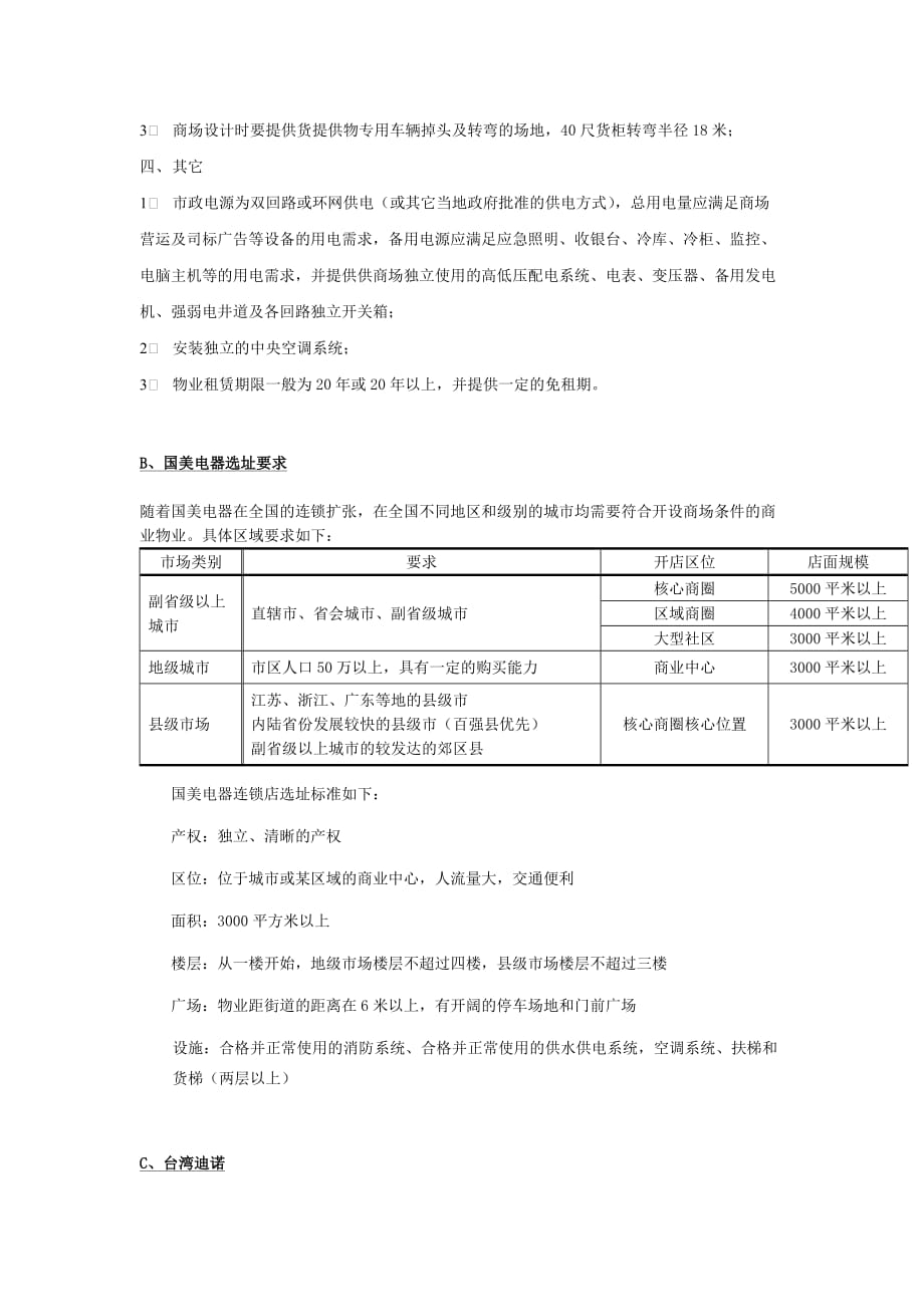 202X年大型商业项目的常规建筑要求_第4页