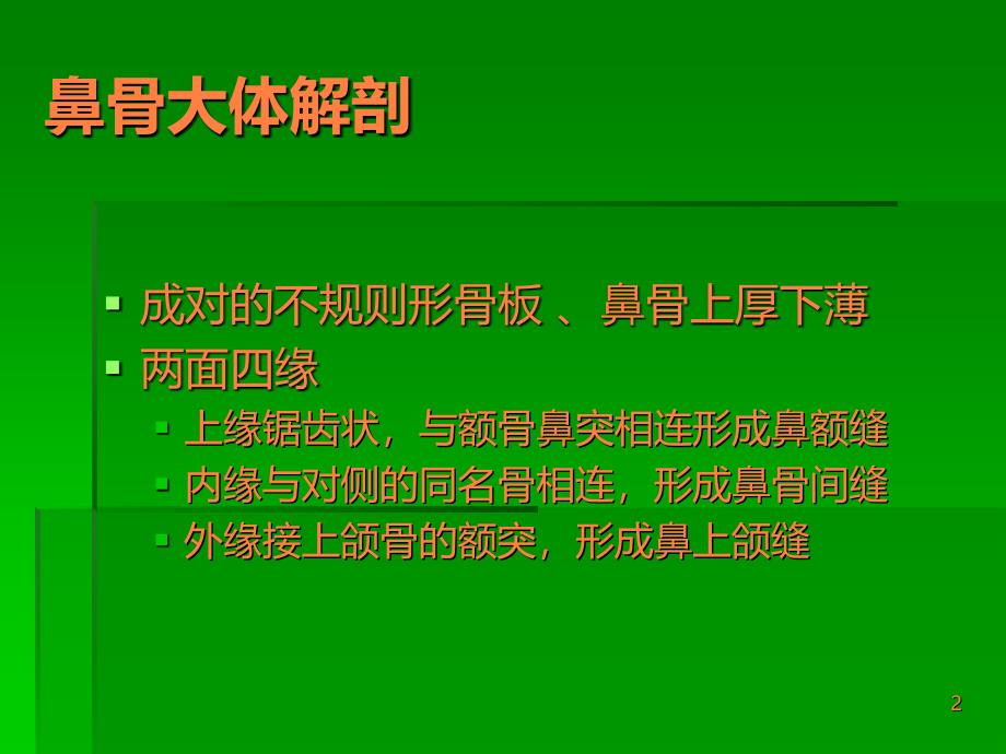 鼻骨解剖与骨折的CT表现ppt课件_第2页