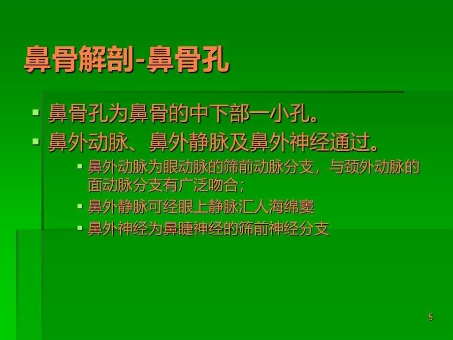 鼻骨解剖与骨折的CT表现ppt课件_第5页