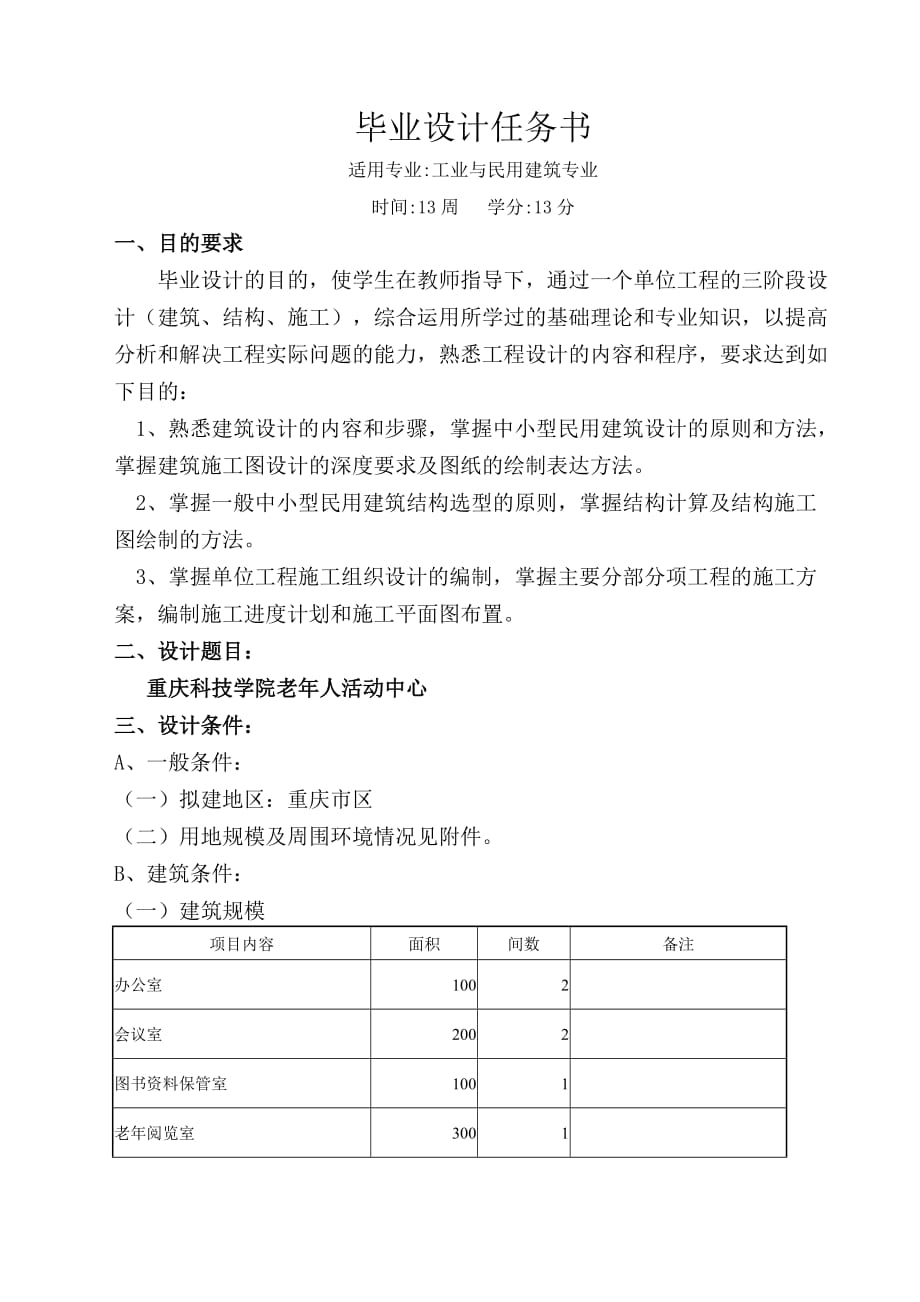 202X年某科技学院毕业设计任务书_第2页