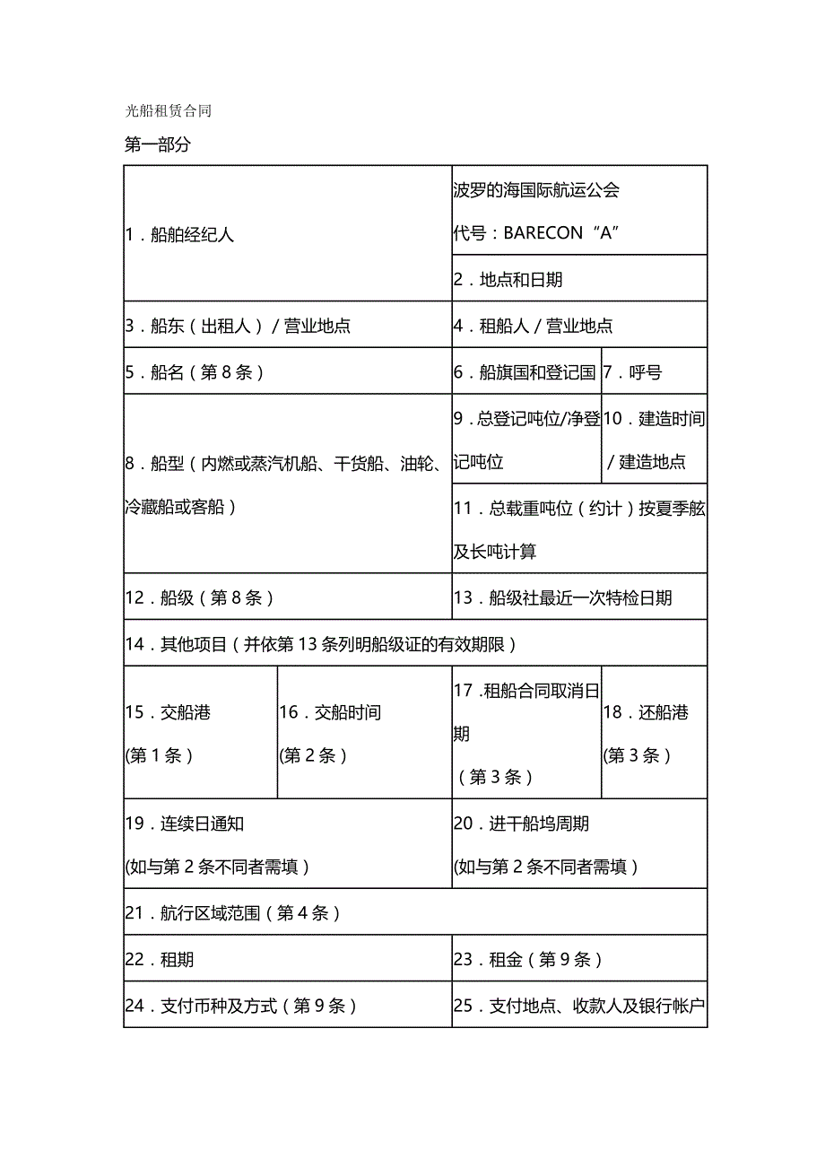 2020年（租赁合同）光船租赁合同_第2页