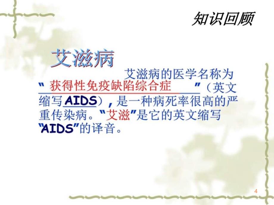 艾滋病感染者与艾滋病病人PPTppt课件_第4页