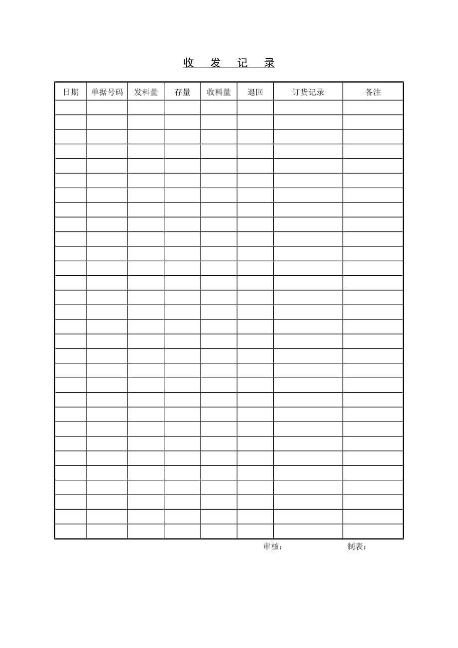 202X年收货单与收发记录1_第1页
