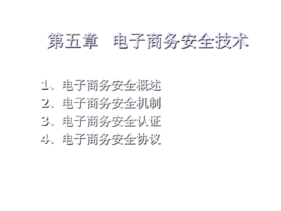 202X年电子商务的安全需求及技术_第1页