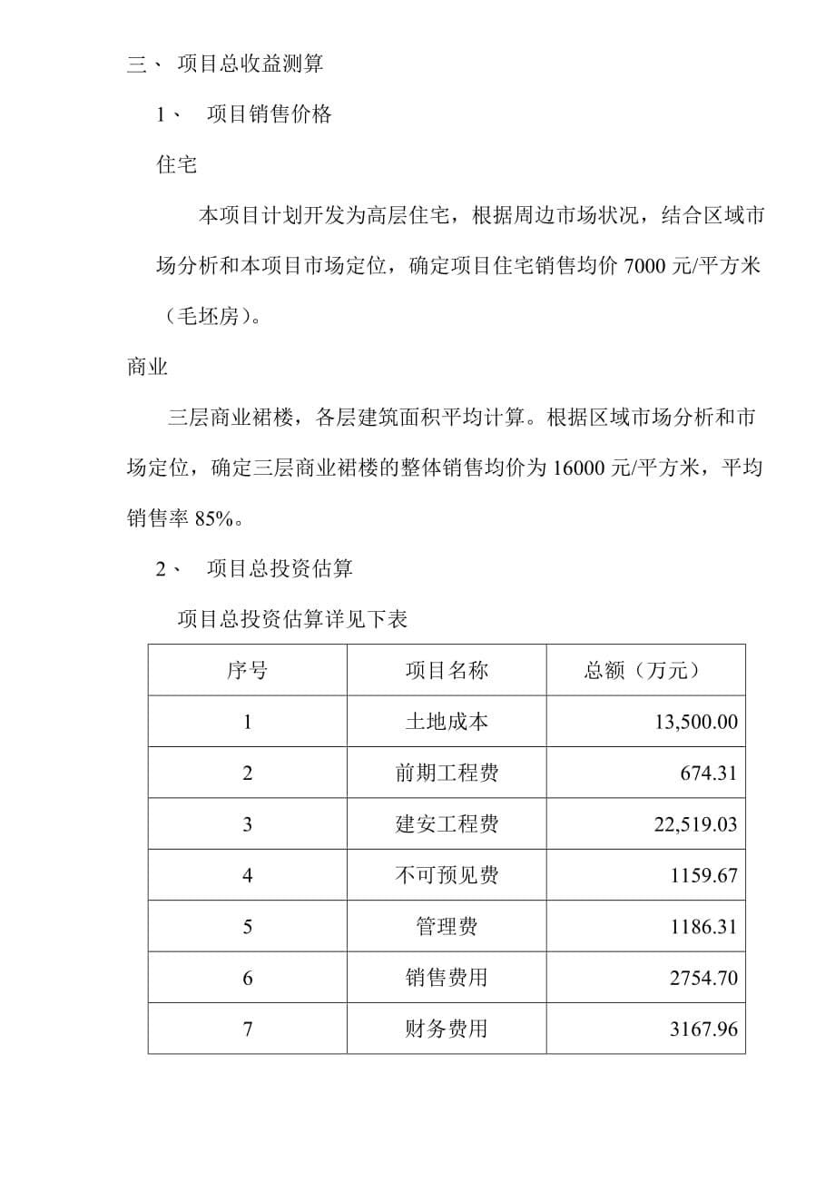 202X年某某房地产项目投资可行性分析_第5页