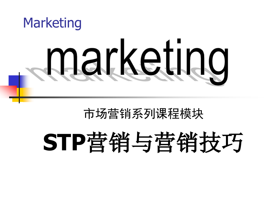 202X年STP营销与营销技巧讲义_第1页