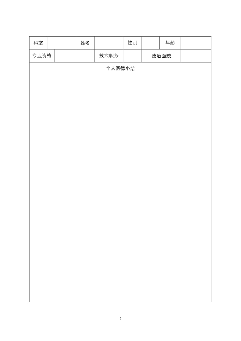 江西省医务人员医德考评表.doc_第2页