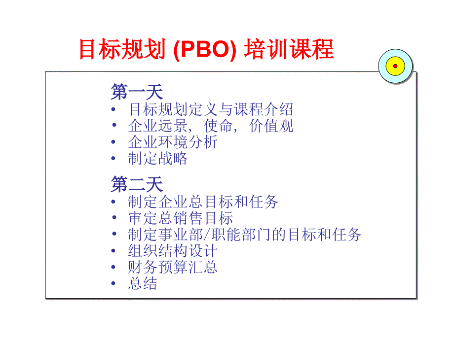 202X年PBO目标规划培训讲义_第2页