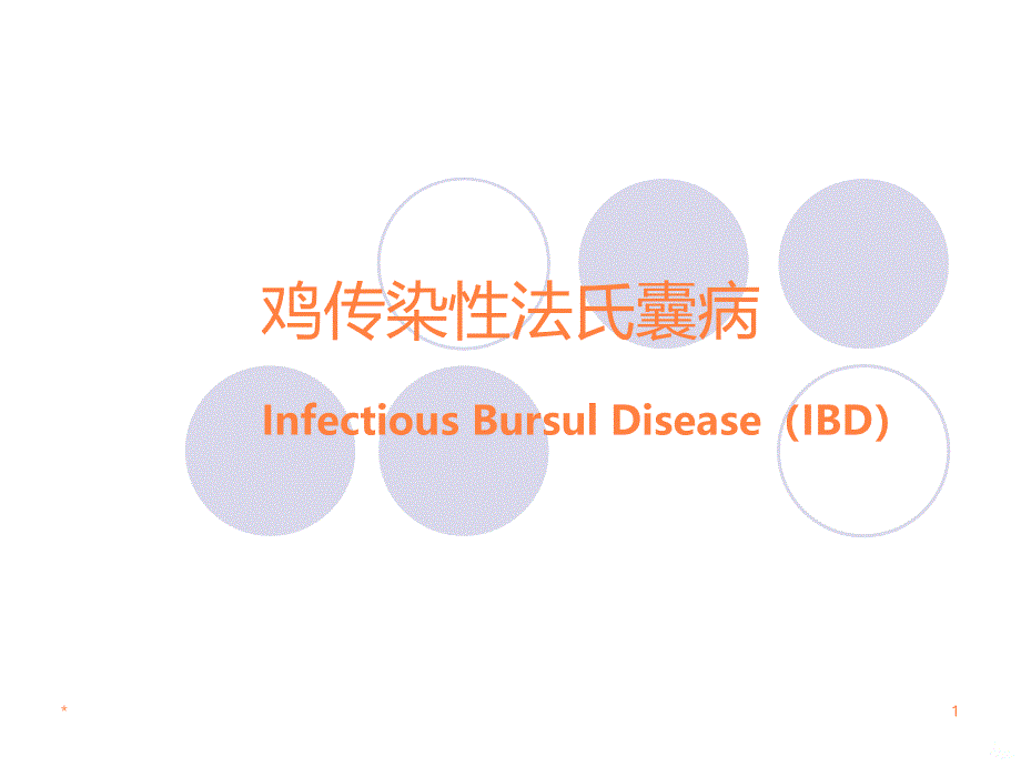 鸡传染性法氏囊病PPT课件_第1页