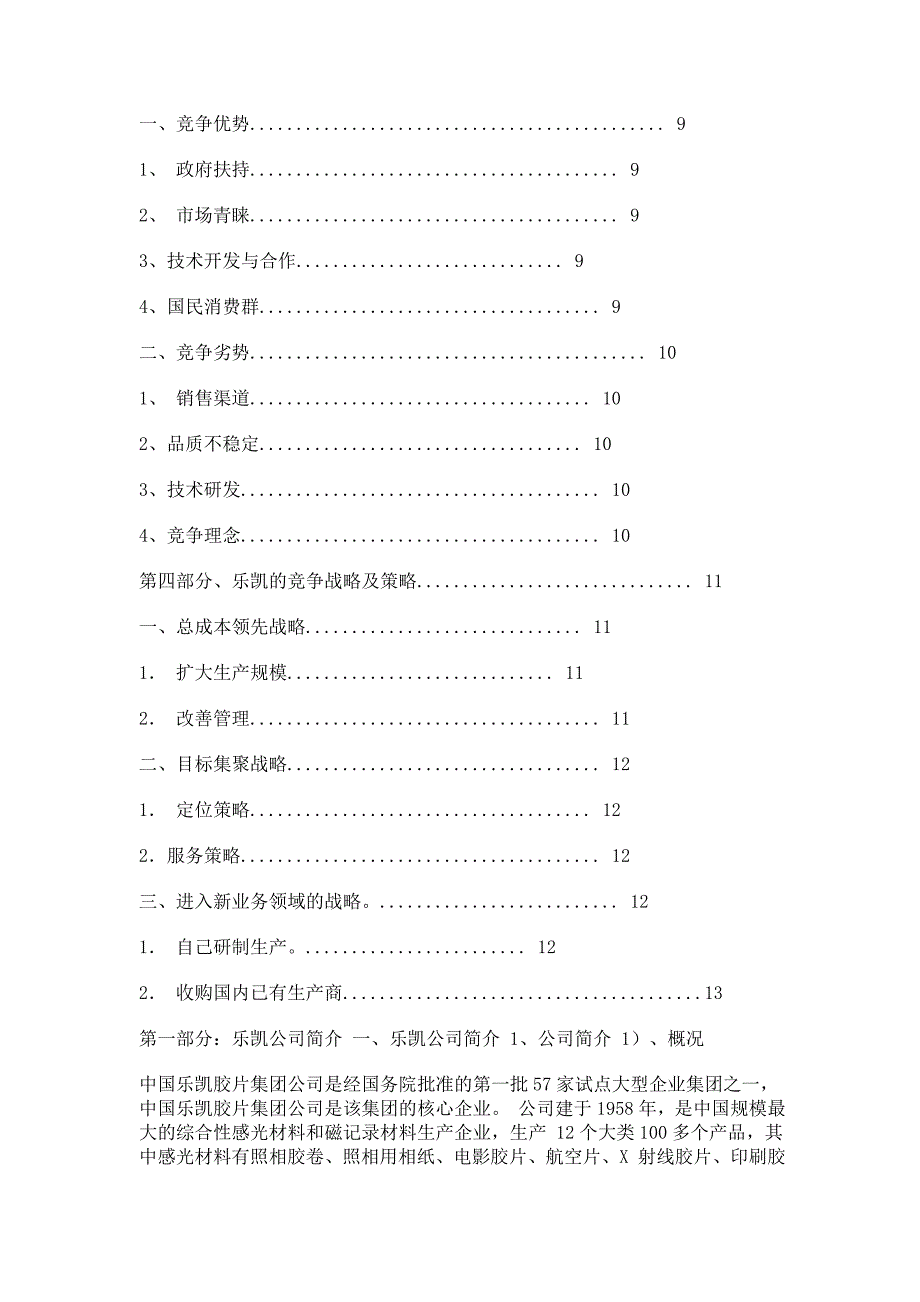 202X年乐凯胶卷的竞争战略及策略_第2页