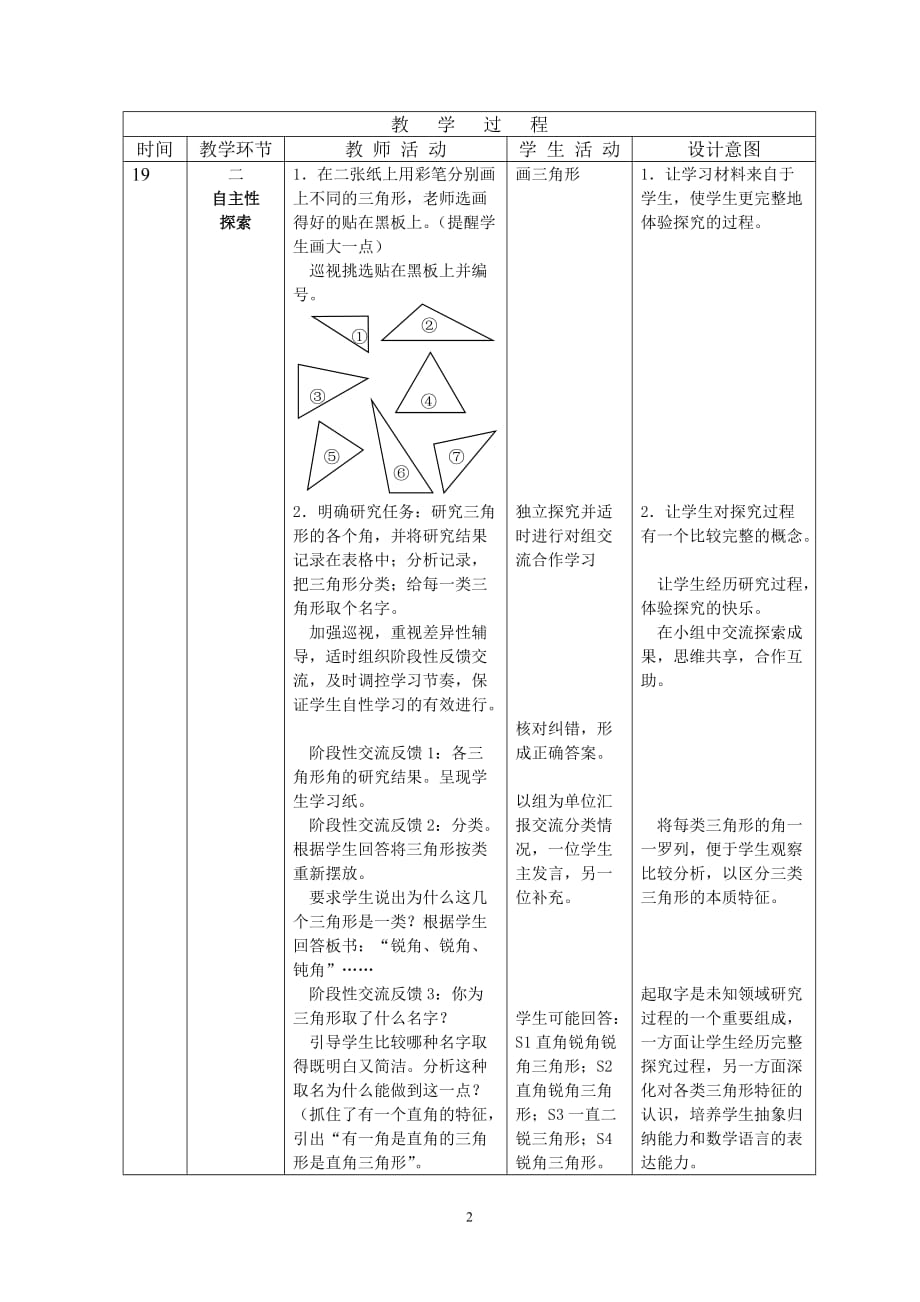 锐角、钝角、直角三角形的认识(二年级第二学期).doc_第2页