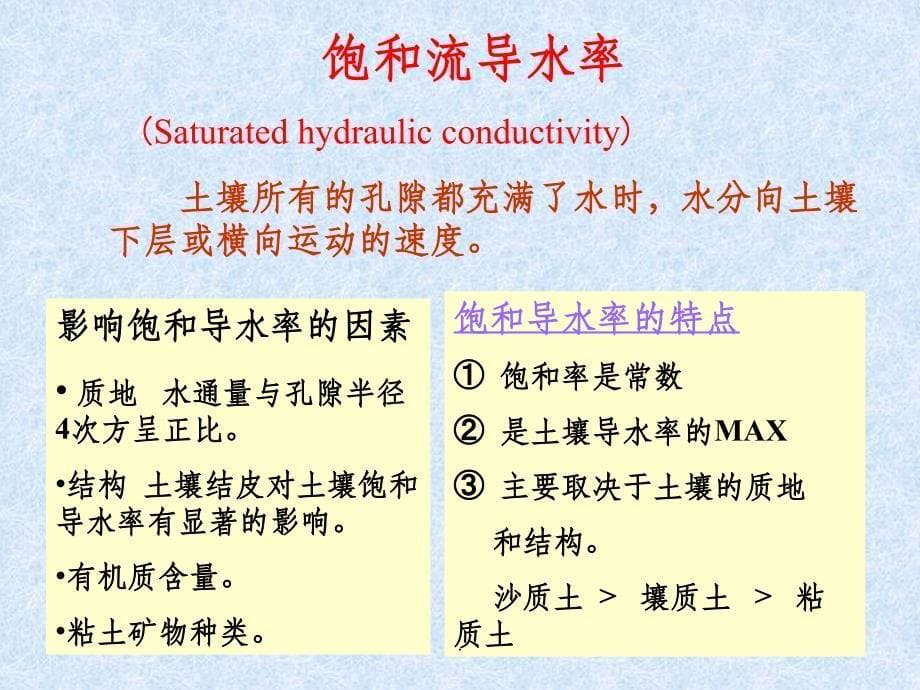 第七章 土壤水水分移动与循环ppt课件_第5页