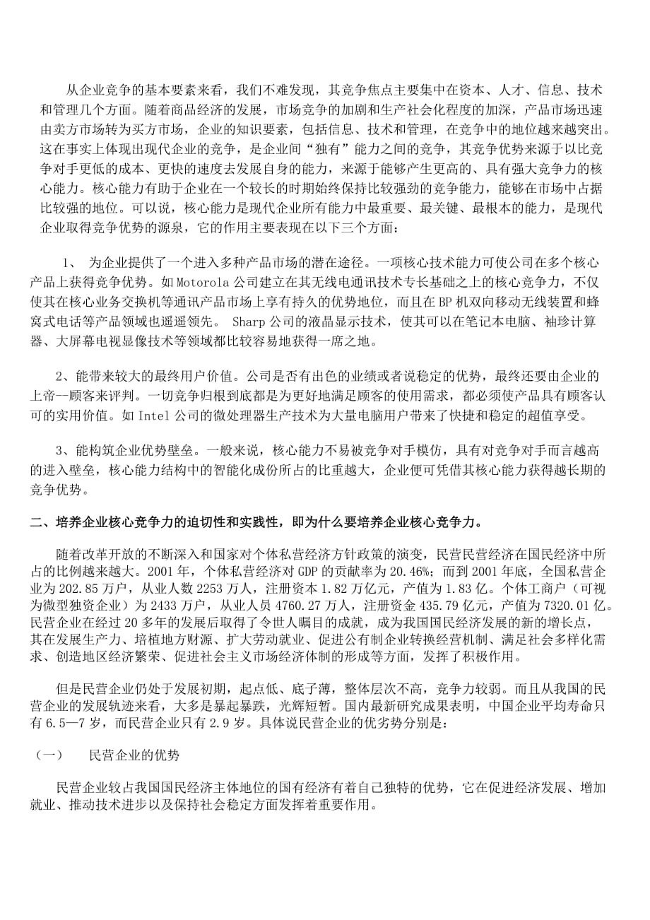 202X年民营企业核心竞争力的培养_第3页