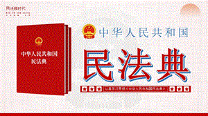 中华人民共和国民法典重要论述PPT模板