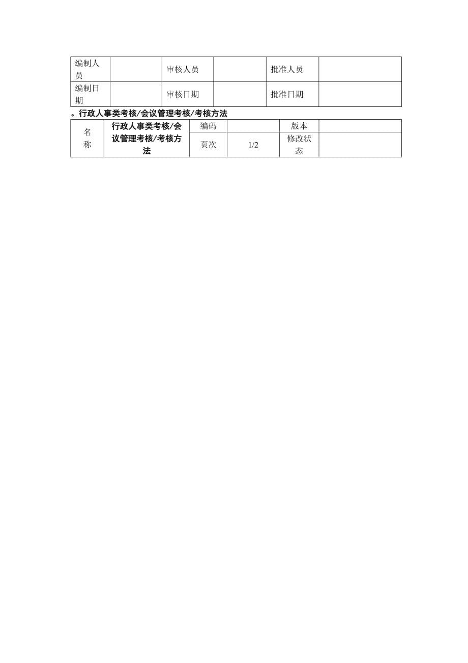 202X年公司人事制度报告表格大全62_第5页