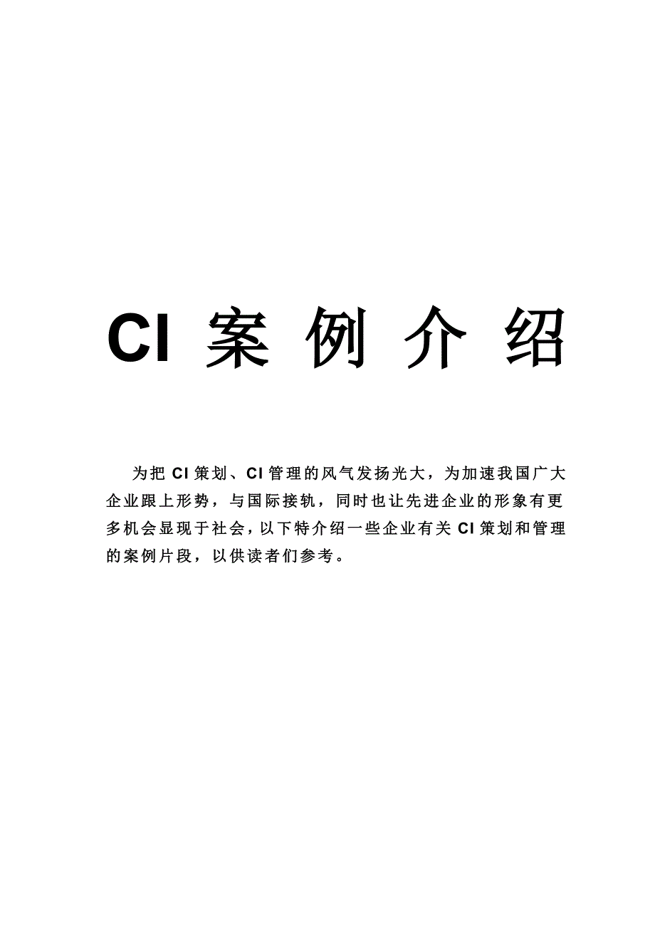 202X年某某投资集团公司CI案例简介_第1页