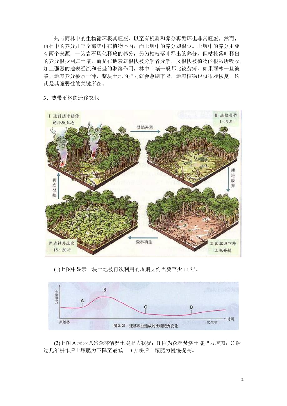 高中地理《森林的开发和保护——以亚马孙热带雨林为例》学案4 人教版必修3.doc_第2页