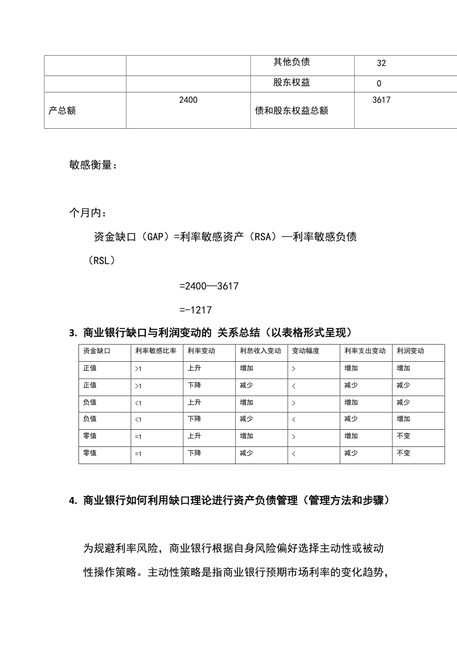 商业银行——缺口分析_第3页