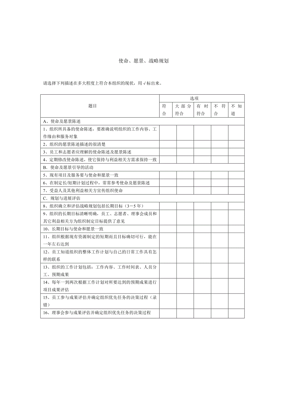 (组织设计）组织评估问卷_第3页
