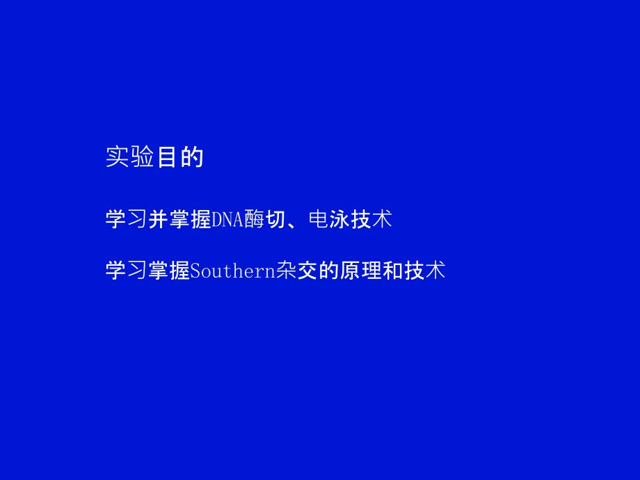 实验二 DNA的酶切、电泳与Southern杂交教学教案_第2页