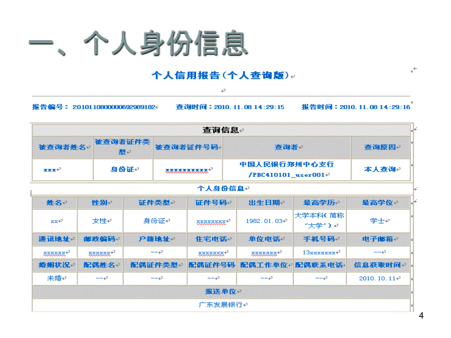 个人信用报告解读和异议_第4页