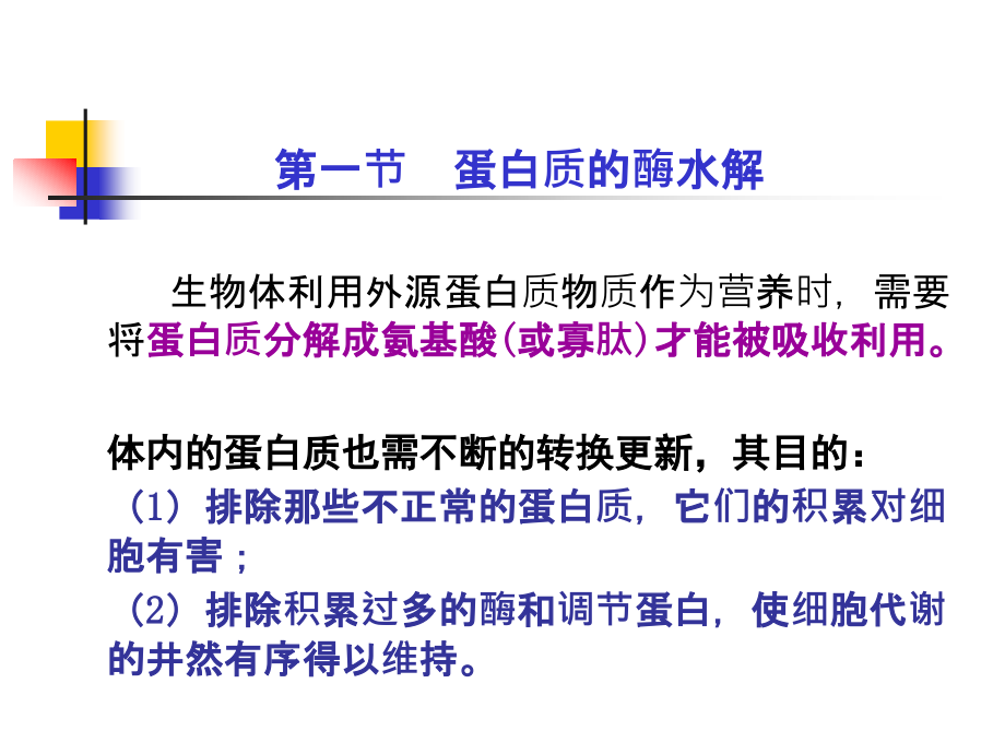 蛋白质的降解与氨基酸的代谢江大食品生化ppt课件_第3页