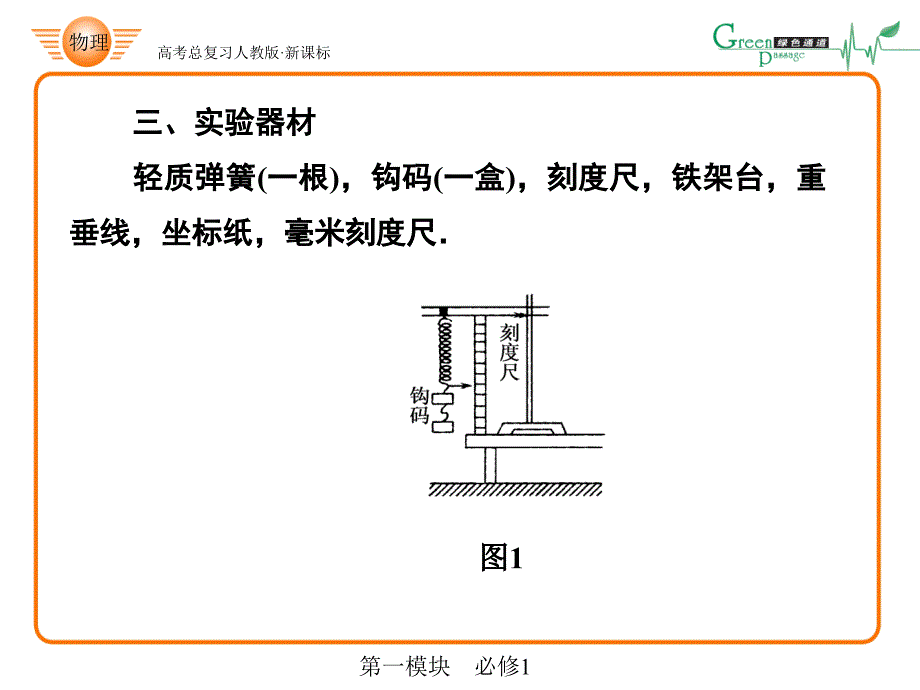 人教版课标高中物理必修1实验：探究弹力和弹簧伸长的关系教学幻灯片_第4页