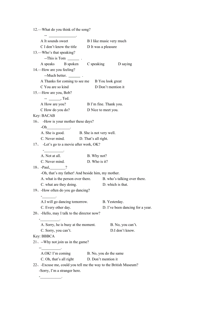 第一部分交际英语英语B网考_第2页