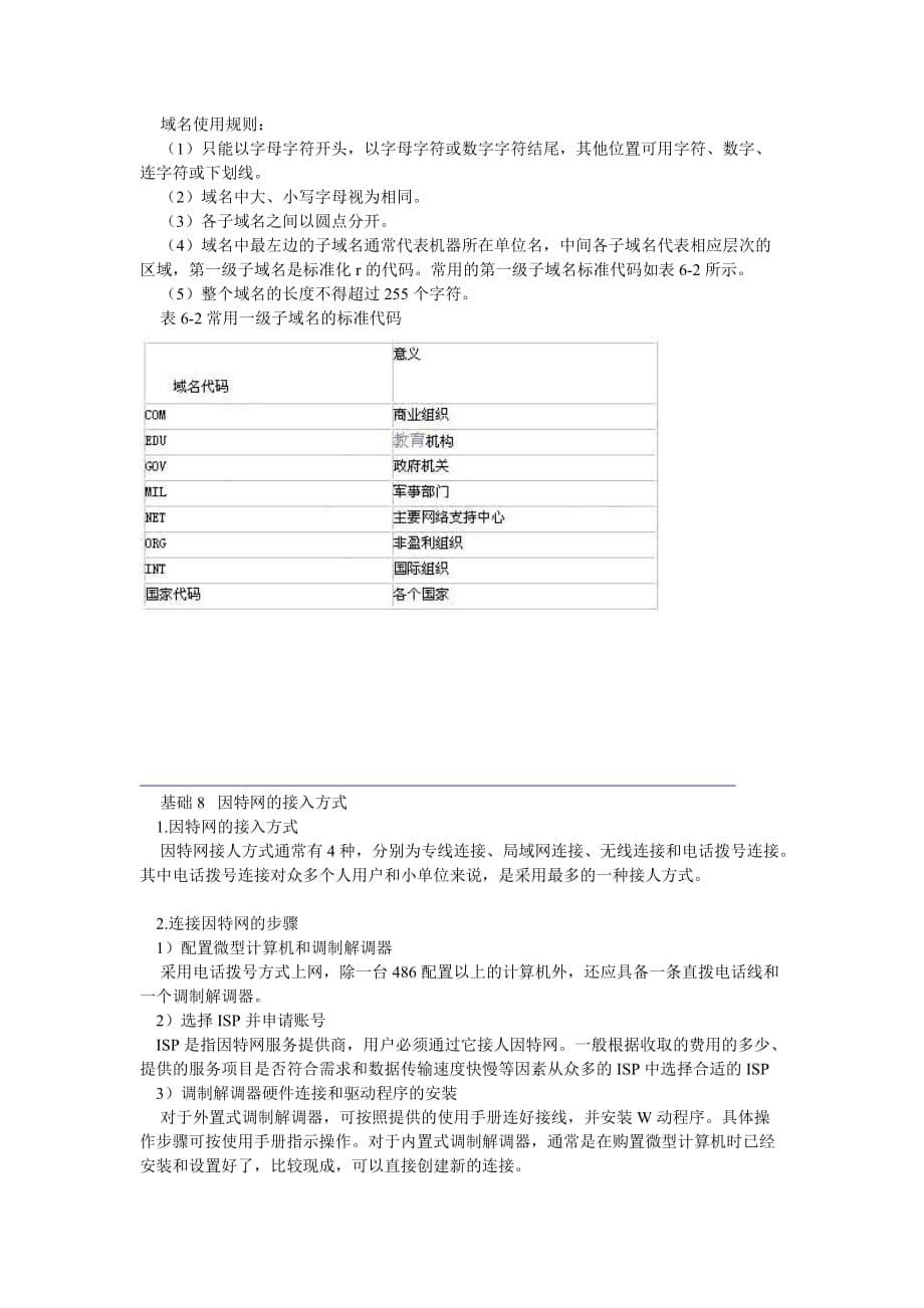 云南三校生高考计算机应用基础复习提纲三_第5页