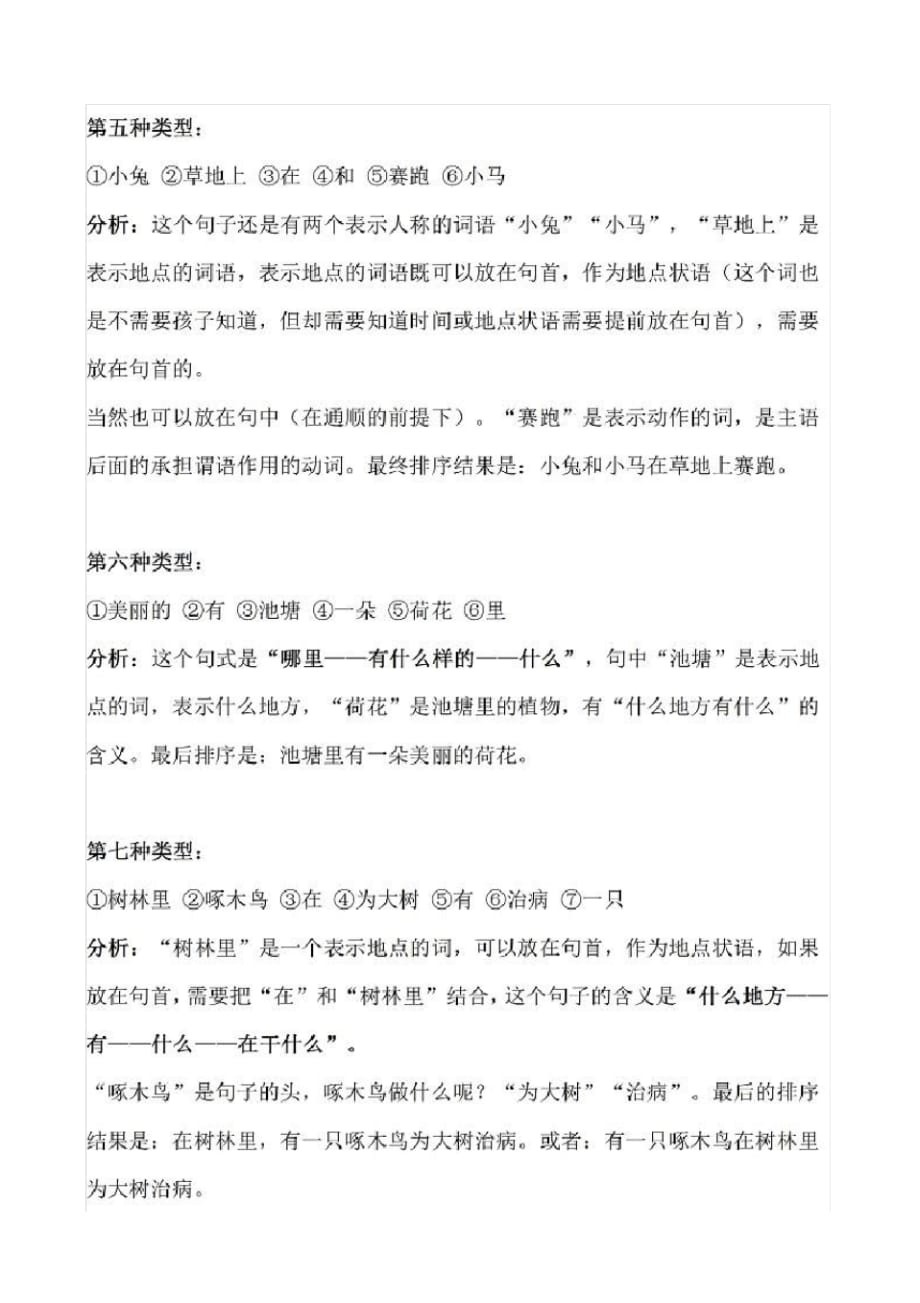 小学一二年级“连词成句”答题方法技巧及练习题答案[汇编]_第3页