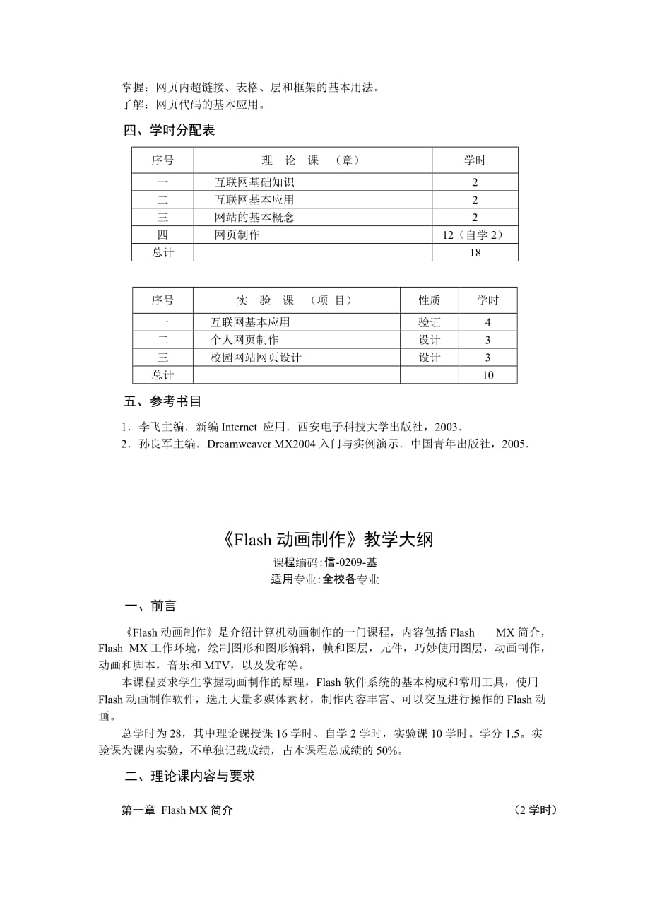 管理信息化互联网的接入与应用教学大纲_第3页