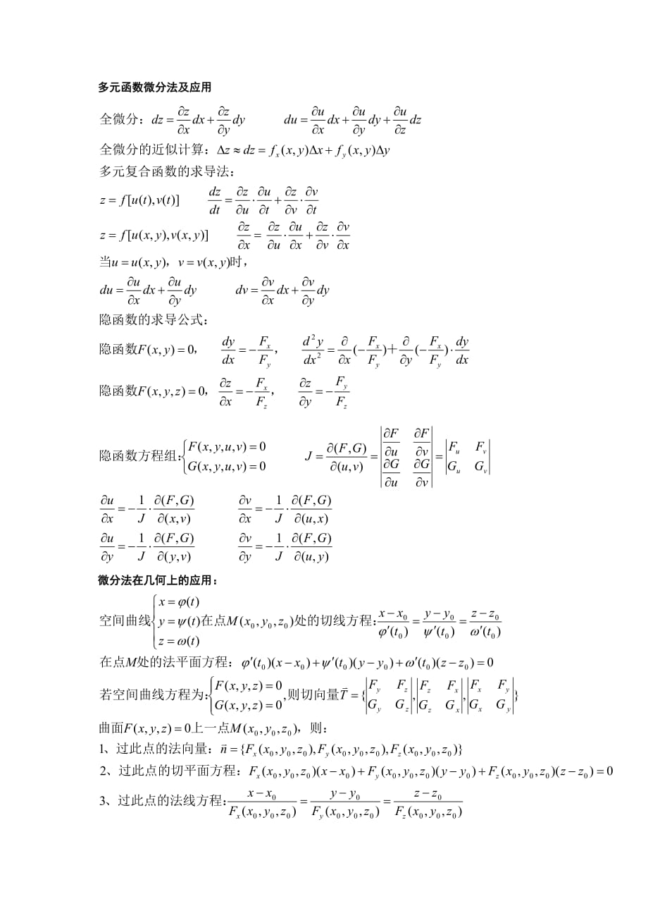 高中高等数学公式汇总_第2页