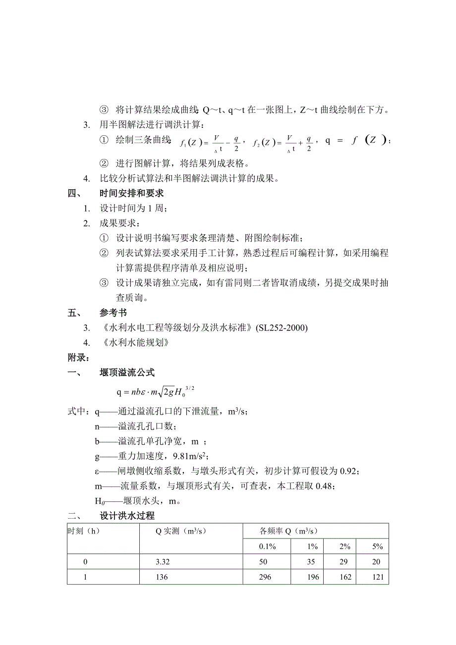 洪水调节设计(试算法和半图解法)模板 - 带试算C语言程序.doc_第2页