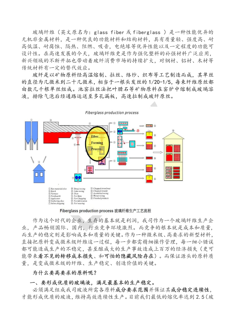 玻纤生产对原料的要求浅谈.pdf_第1页