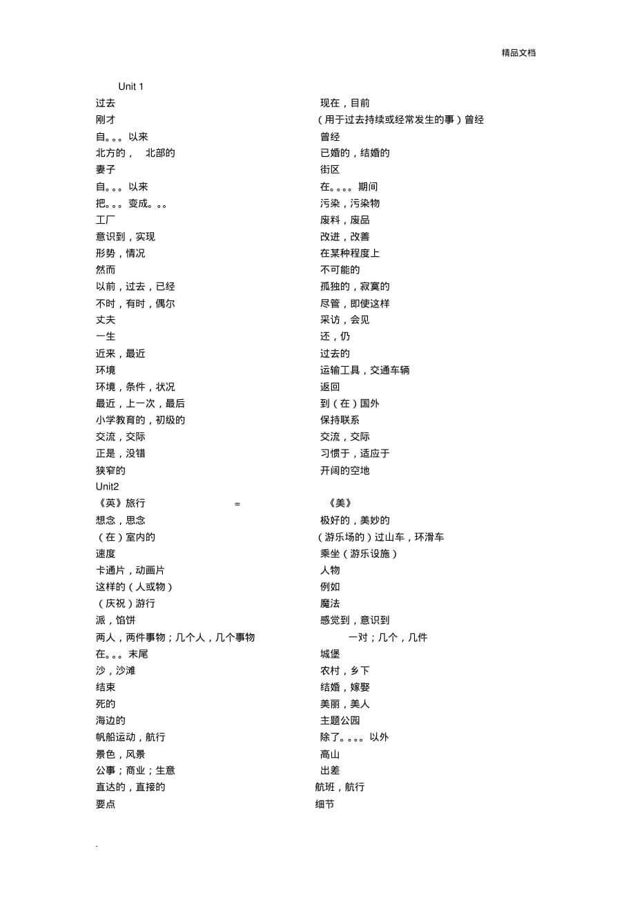 译林版八年级下册英语单词默写表(1)[汇编]_第1页