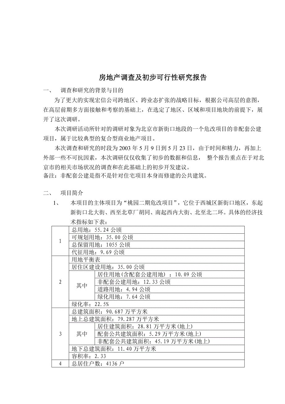 (地产调研和广告)某房地产调研报告_第1页