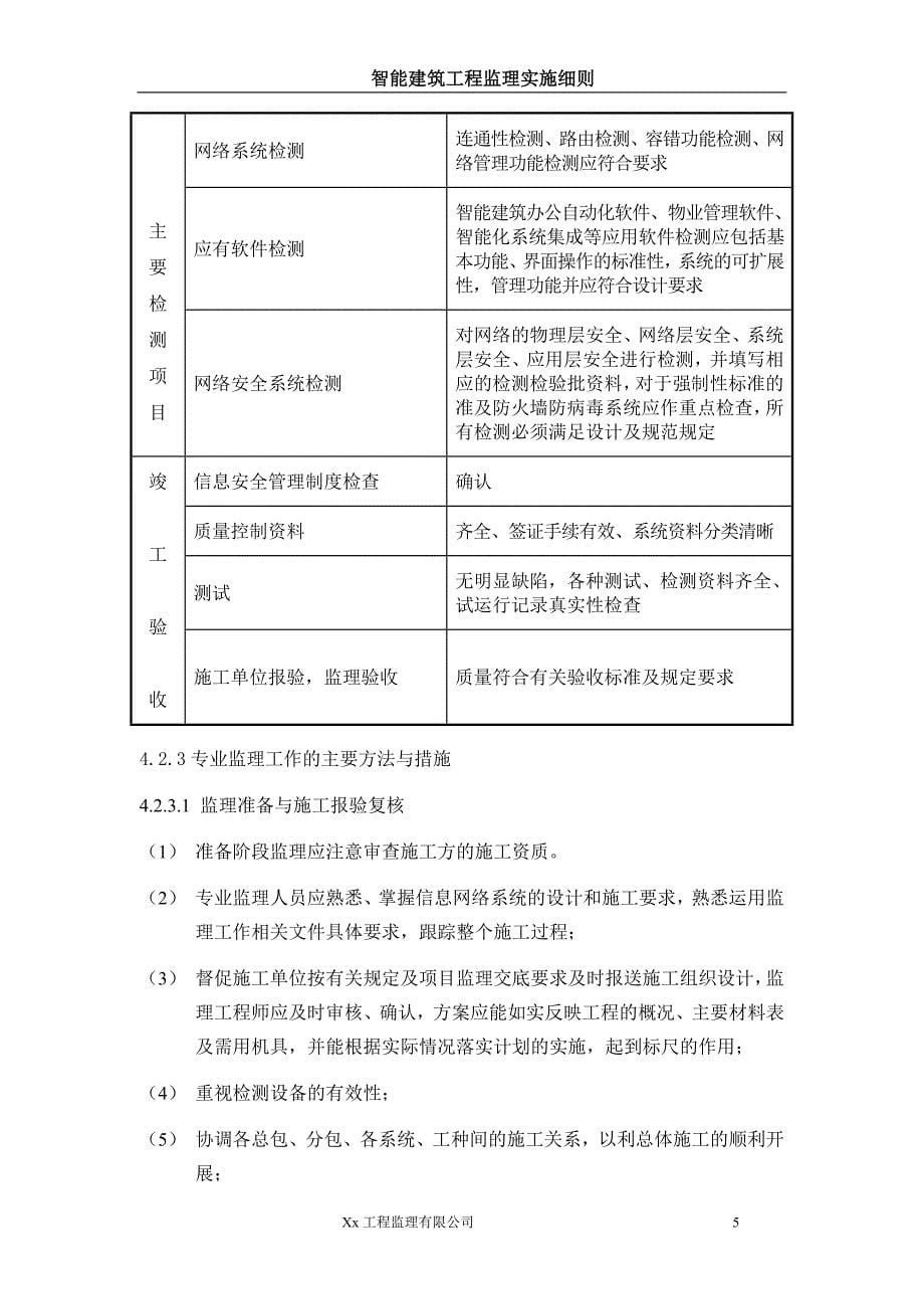 (工程监理)智能建筑工程监理实施细则_第5页