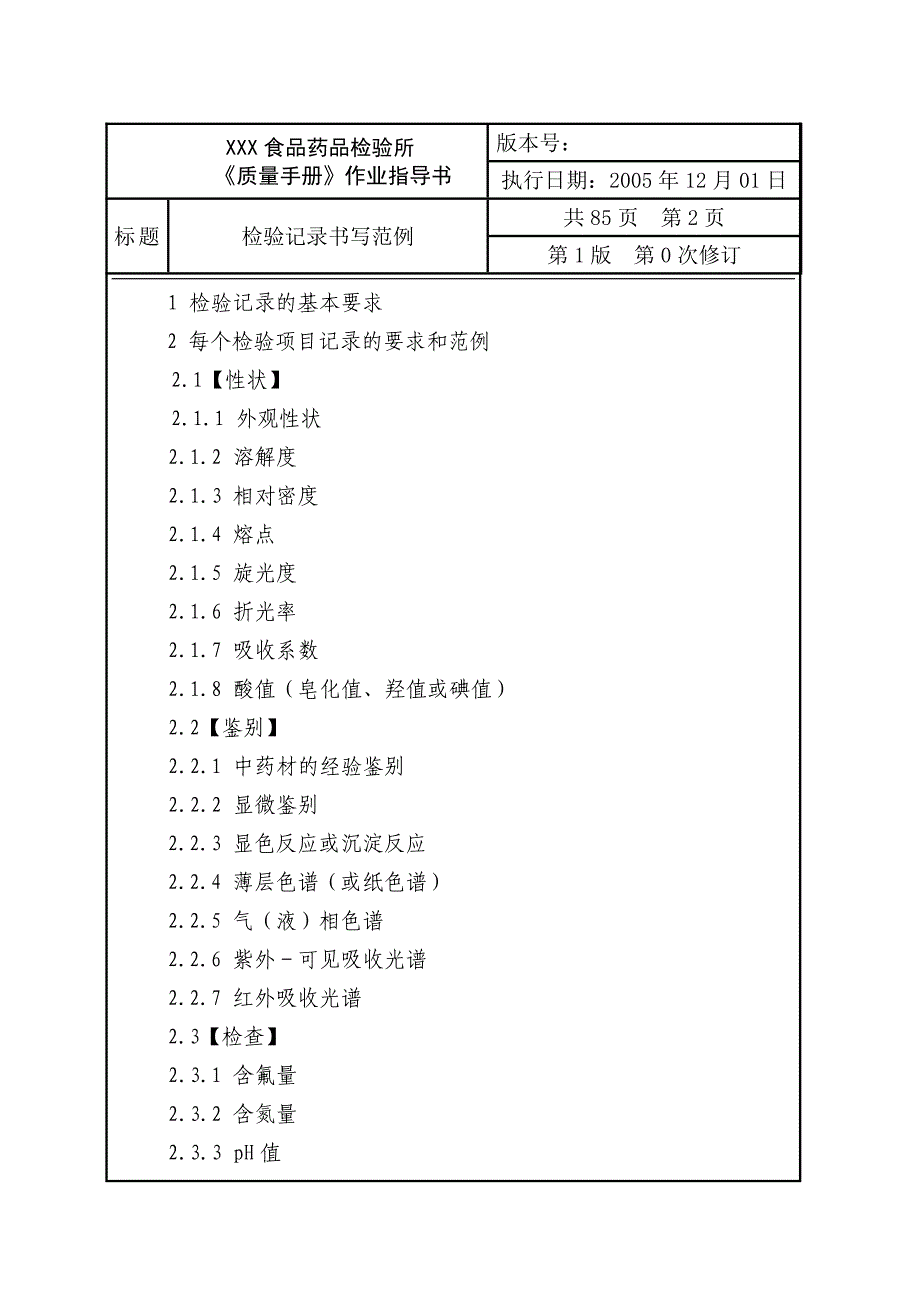 (医疗药品管理)药品检验原始记录书写范例_第2页