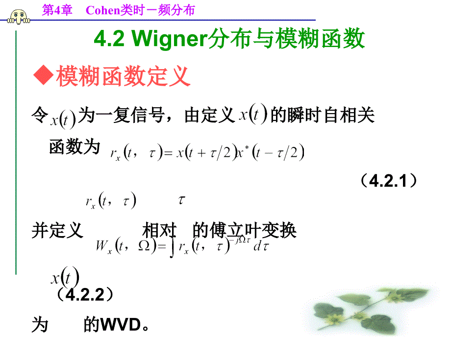 第4章Cohen类时频分布演示教学_第3页