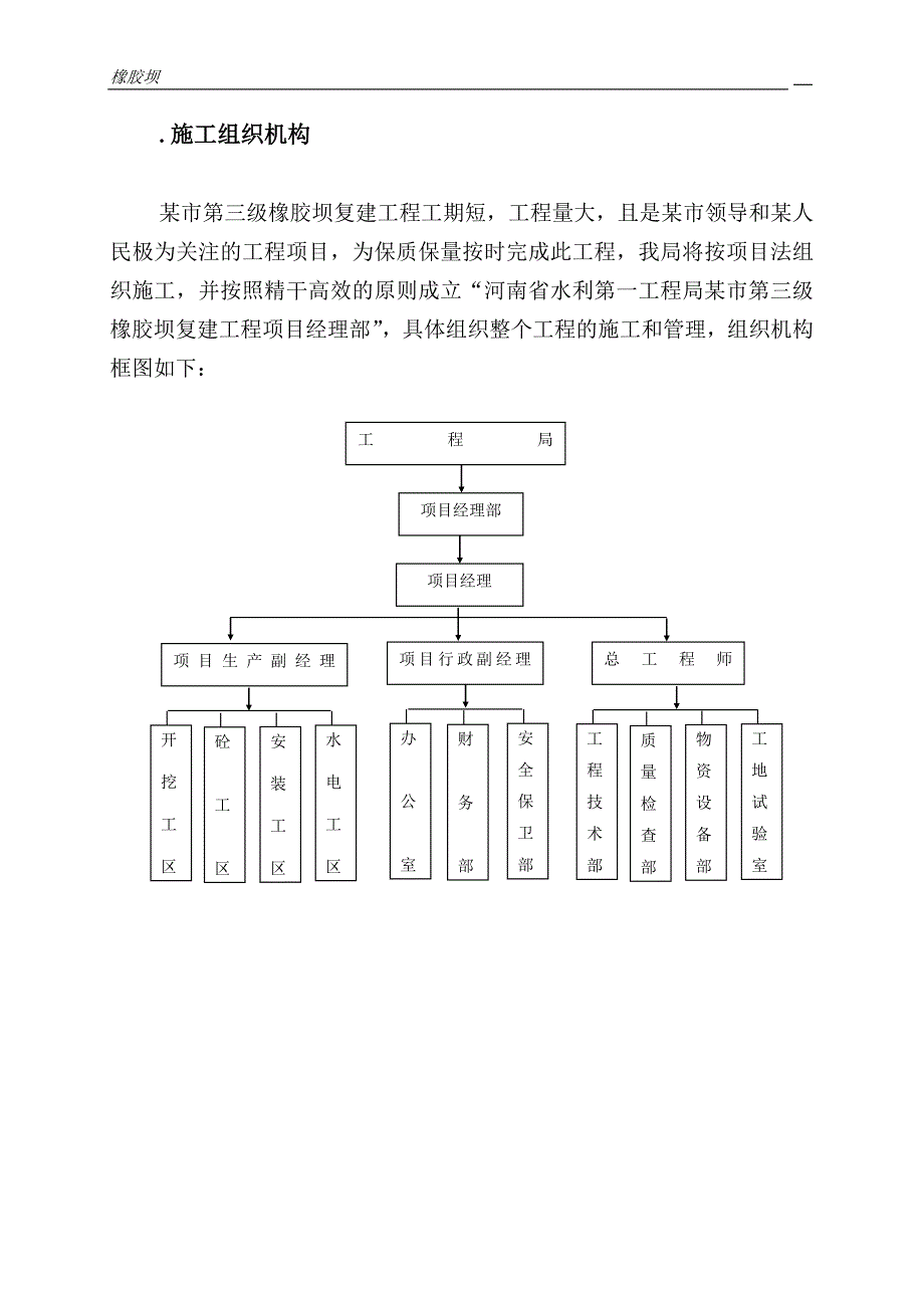 (工程设计)某某第三级橡胶坝复建工程施工组织设计方案_第4页