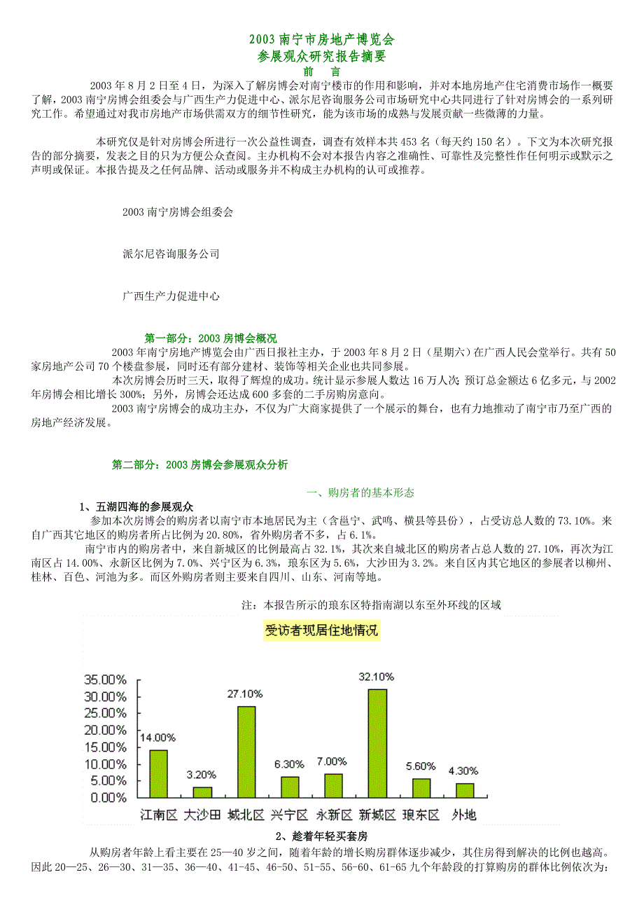 (地产市场报告)某市房地产博览会参展观众研究报告_第1页