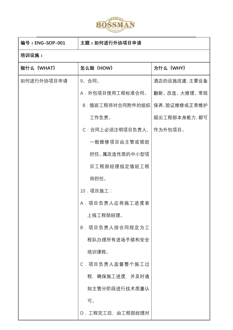 (工程标准法规)某知名酒店工程部标准运作和程序._第3页